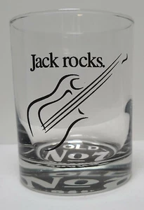 Jack Rocks Whiskey~Old No7 Brand~Embossed on Bottom~Whiskey Lowball Glass~10oz - Picture 1 of 3