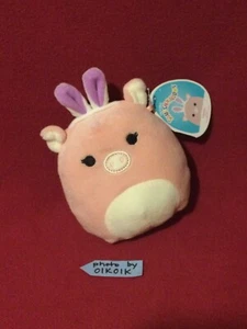 5” Hettie Pig Pink Bunny Rabbit Ears Easter Squishmallow Plush Toy Peter Pal - Picture 1 of 2