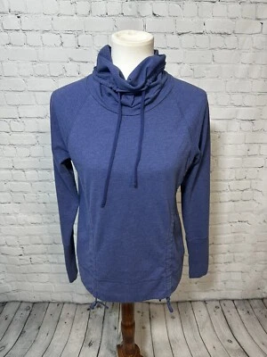 Толстовка женская Lucy синий пуловер капот черепаха шеи шнурок средний - Изображение 1 из 4