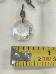 Vintage Octagon Crystals Chandelier Prisms NICE Lot Of 34 - Picture 1 of 5