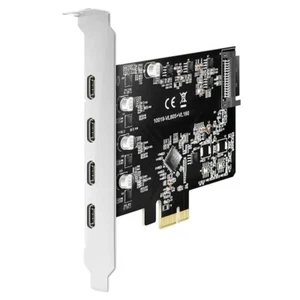 Pci-E to Type-C USB3.1 Expansion Card 4 Port 5Gbps Type C Adapter Card - Picture 1 of 6