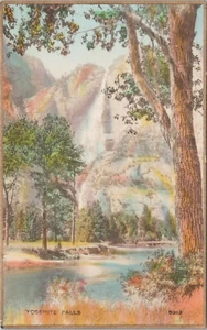 Colored Photo PC Yosemite CA Yosemite Falls - Martin Photographer 1940s - Picture 1 of 2