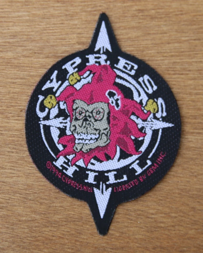 Patch Cypress Hill-  Vintage 1994, woven, Rap Hip Hop - Official, New old stock - Photo 1/1