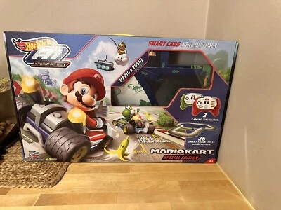 Hot Wheels AI Mario Kart Smart Track Special Edition Track Set Complete Working - Image 1 of 4