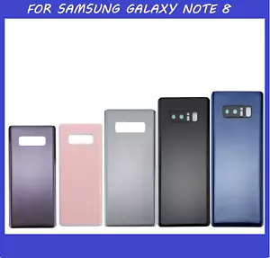Neu Samsung Galaxy Note 8 Rückseite Glas Akku Abdeckung Kamera OBJEKTIV Panel - Bild 1 von 1