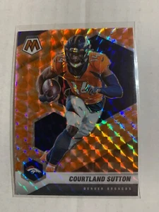 2021 MOSAIC ORANGE PRIZM COURTLAND SUTTON #70 - Picture 1 of 2