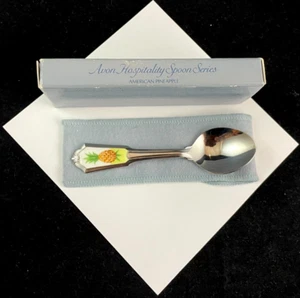 AVON HOSPITALITY SPOON SERIES AMERICAN PINEAPPLE STAINLESS STEEL PRE-OWNED GOOD - Picture 1 of 3