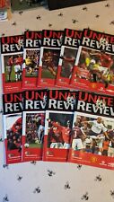 9x Manchester United Programmes, 2000/2001