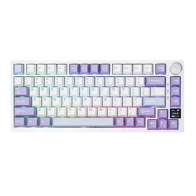 AJAZZ AK820 PRO Purple 75% Wireless Mechanical Keyboard,2.4GHz/Bluetooth/USB-C - Image 1 of 4