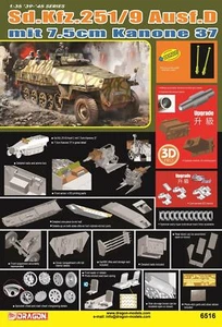 Dragon 6516 1/35 Germany Sd.Kfz. 251/9 Ausf.D mit 7.5cm Kanone 37 Model Kit - Picture 1 of 2