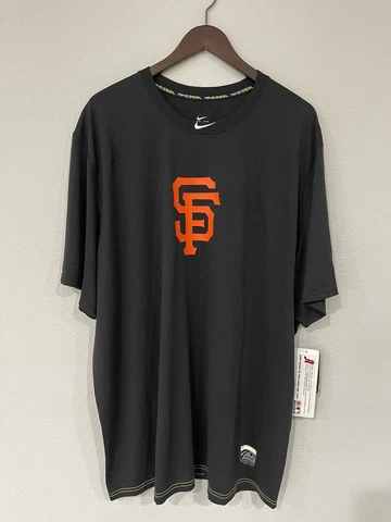 Nike San Francisco Giants Dri Fit Performance Black T-Shirt Men’s Size XXL Cover