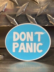 Don't Panic Sticker Hitchhikers Guide To The Galaxy Douglas Adams Vinyl 3" - Picture 1 of 1