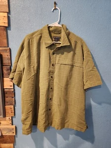 5.11 Tactical Mens 2XL Green Plaid Short Sleeve Button Up Shirt - Picture 1 of 7