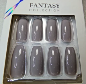 Kiss GEL FANTASY Nails Taupe Glue On LONG - Picture 1 of 3