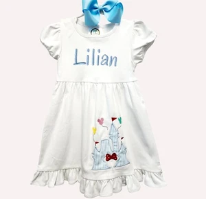 Princess Minnie castle dress Personalized Princess castle girls dress Magic plac - Picture 1 of 5