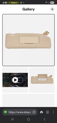 Subaru Tribeca drivers sun visor - Image 1 of 4