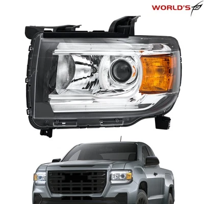 Fit For GMC Canyon 2015-2022 Halogen W/LED DRL Projector Headlight Headlamp Left - Изображение 1 из 4