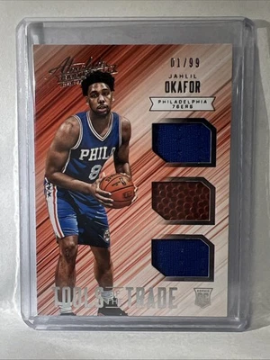 2015-16 Panini Absolute - Tools of the Trade Rookie Trio Patch Jahlil Okafor /99 - Image 1 of 2