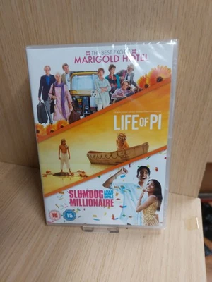 The Best Exotic Marigold Hotel/Life of Pi/Slumdog Millionaire DVD (2015) cert 15 - Image 1 of 2