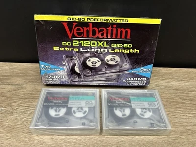 Verbatim DC 2120XL QIC-80 Extra Long Length 2 Minicartridges New - Image 1 of 4
