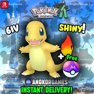 ✨ Shiny Charmander ✨ 6IV ✨ Level 5 ✨ Pokemon Legends ZA - Picture 1 of 3