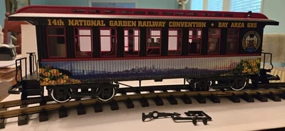 LGB 30808 G Scale 14th National Garden Railway Convention Car Metal Wheels Light - Image 1 of 4