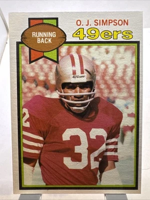 1979 Topps Football #170 O.J. Simpson San Francisco 49ers HOF - Image 1 of 2