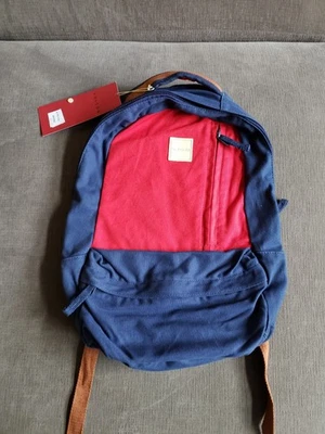 Volcom Basis Canvas Backpack Red Blue - BRAND NEW FACTORY STORE! - Image 1 of 4
