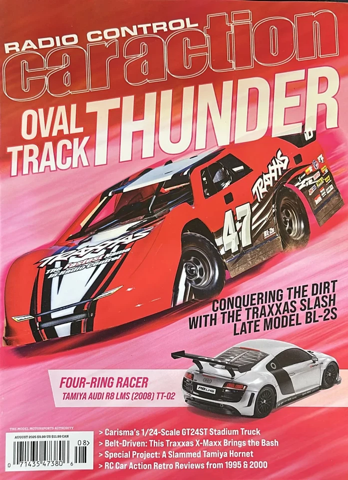 RADIO CONTROL CAR ACTION MAGAZINE | AUGUST 2025 | OVAL TRACK THUNDER - Image 1 of 1