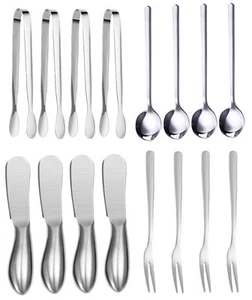 16 Pcs Spreader Knife Set, Stainless Steel Multipurpos Cheese and Butter Spre... - Picture 1 of 7