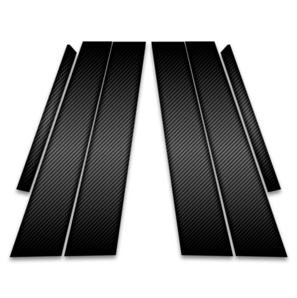 6pc Carbon Fiber Pillar Post Trim fits 2014-2019 Cadillac CTS - Image 1 of 1