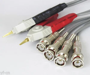 1Set Kelvin Clip for LCR Meter with 4 BNC Plug Test Wires Cable - Picture 1 of 3