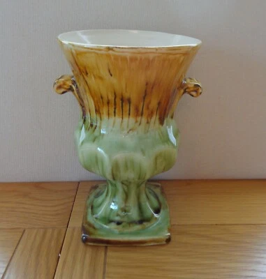 Portmadoc Wales Pottery Brown & Green Urn Vase. Welsh Studio Pottery - Image 1 of 4