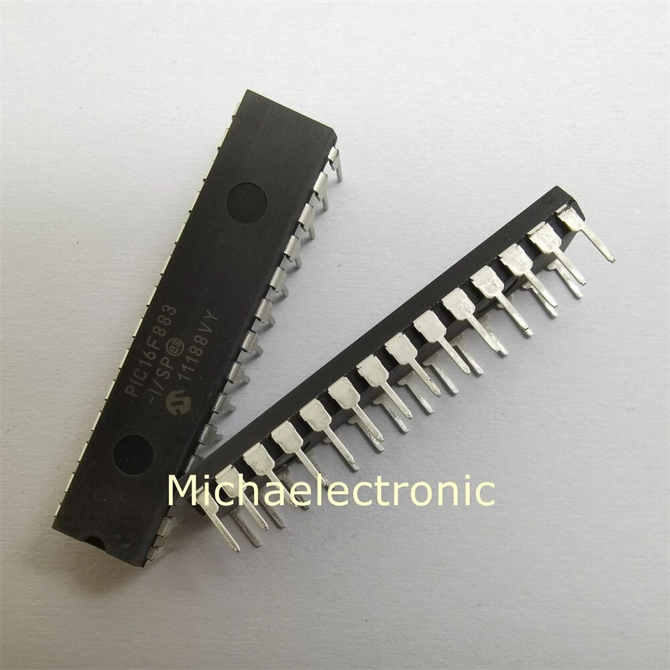 2pieces PIC16F883-I/SP PIC16F883 Genuine MICROCHIP DIP-28