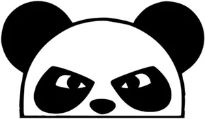 Panda Aufkleber 15 cm verschiedene Farben Autoaufkleber - BUMP-36 - Bild 1 von 3
