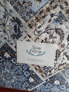  Stone Cottage Arell 3-Piece Quilt-Sham Set--- full/queen - Picture 1 of 4