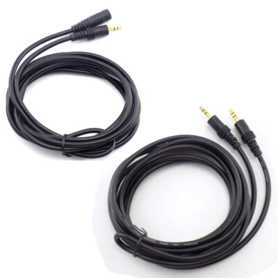 10/15/20M 3.5mm Stereo Headphone Jack EXTENSION Cable Audio male female Lead - Image 1 of 4