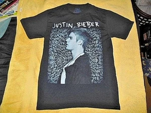 JUSTIN BIEBER 2016 ZWECK WELTTOURNEE KONZERT T-SHIRT - SCHWARZ, GRÖSSE MÄDCHEN SMALL - Bild 1 von 5