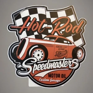 🔥6” Hot Rod Speedmasters Motor Oil Sticker Decal Rat Fink MoonEyes Drag Racing - Picture 1 of 6