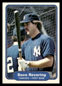 1982 Fleer #51 Dave Revering New York Yankees Baseball card - Picture 1 of 2