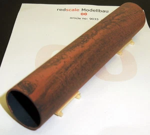 Redscale 9033 - Steel Pipe 5" x 1" - Rusted Wagon Load 00 Gauge T48 Post - Foto 1 di 3