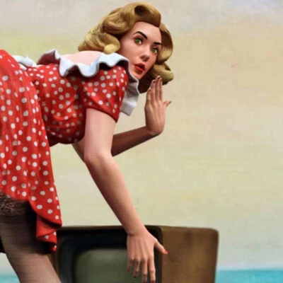 Housewife 1/24 Scale Resin Figure Model Kit Unassembled Unpainted Toys - Image 1 of 2