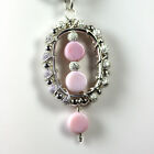 Sterling Silver .925 Handmade Pendant - Stone Is Pink Peruvian Opal