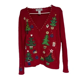 Vintage Tiara International Christmas Collection Ugly Sweater Gr. M 90er G11 - Bild 1 von 15
