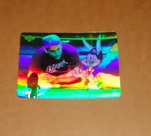 1991 UPPER DECK COMIC BALL 2 HOLOGRAM CARD--NOLAN RYAN & BUGS BUNNY - Picture 1 of 1