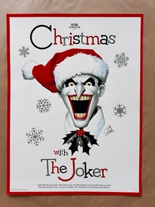 CHRISTMAS WITH THE JOKER Batman MONDO Art Print Poster Phantom City Creative PCC - Picture 1 of 3