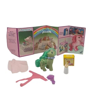 Juguete de colección My Little Pony Baby Minty - raro griego El Greco MLP años 80 con acceso - Imagen 1 de 13