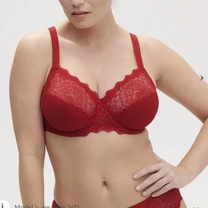 Simone Pèrele Bra Full Cup Red Lace 34E New Retails $120 - Picture 1 of 5