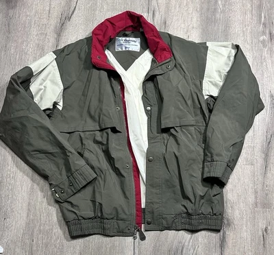 VTG Tourney Gore Tex Men’s Olive Tan  Jacket Zip Waterproof Golf Mens Medium - Image 1 of 4