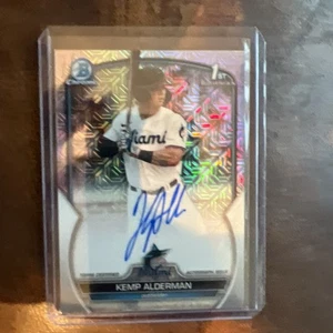 2023 Bowman Draft Kemp Alderman 1° rifrattore cromato automatico HTA a scelta /150 - Foto 1 di 2